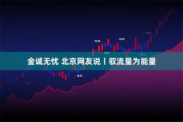 金诚无忧 北京网友说丨驭流量为能量